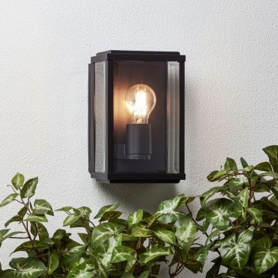 Lampă exterior neagră industrială, Jaeva, IP44