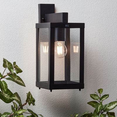 Lampă exterior neagră industrială, Jaeva, IP44
