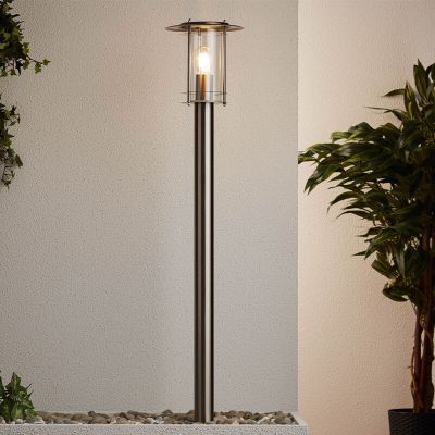 Lampă exterior crom din metal, Shamayra, IP44