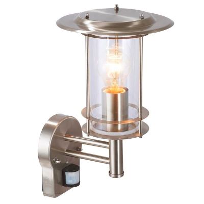 Aplică exterior cu senzor de mișcare crom din metal, Shamayra, IP44