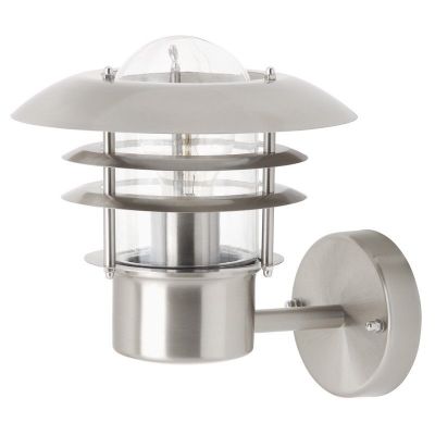 Lampă exterior crom din metal, Ajlina, IP44