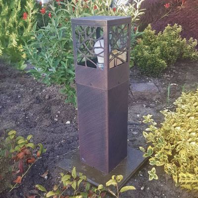 Lampă exterior ruginie rustică, Teske, IP44