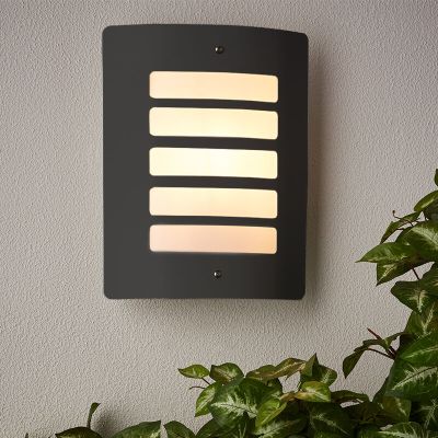 Lampă exterior antracit din metal, Alea, IP44