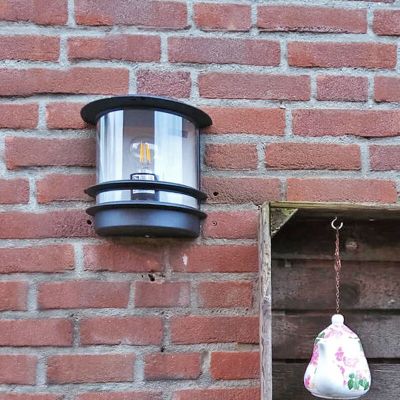 Lampă exterior neagră rustică, Zare, IP44