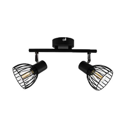 Spot LED de tavan negru industrial, Adama