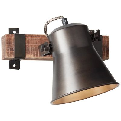 Spot LED de tavan negru industrial, Audrey