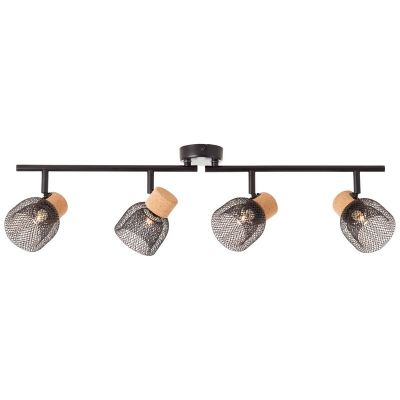 Spot LED de tavan din plută negru, Kayo