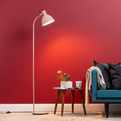Lampadar roz rustic, Thalina, con întrerupător