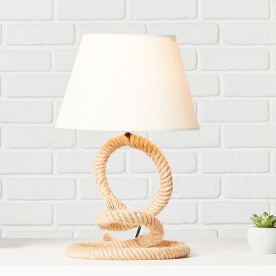 Lampă de masă albă rustică, Boyke, con întrerupător