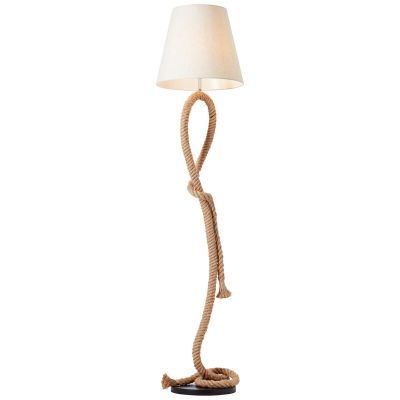 Lampadar alb rustic, Boyke, con întrerupător