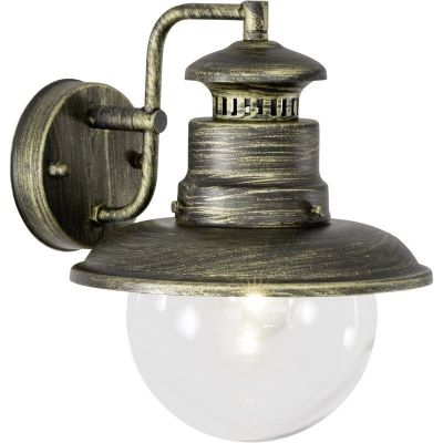 Lampă exterior aurie rustică, Jaelin, IP44