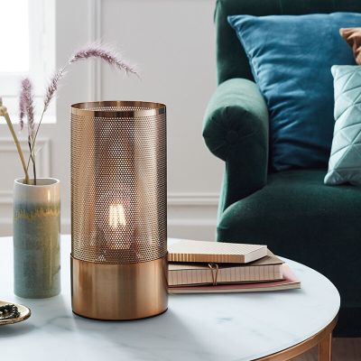 Lampă de masă alamă modernă, Albina, con întrerupător