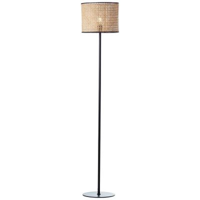 Lampadar maro rustic, Emmelie, con întrerupător