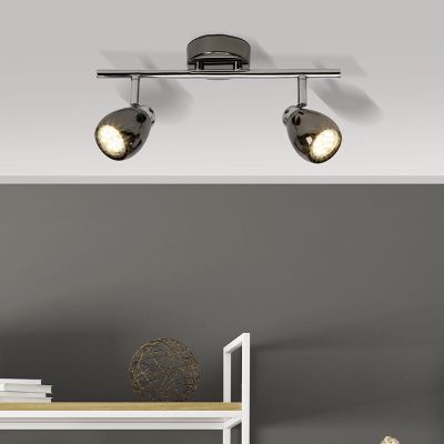 Plafonieră neagră din metal, Khadra, 3W, LED 3000K