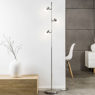 Lampadar crom din metal, Blake, con întrerupător