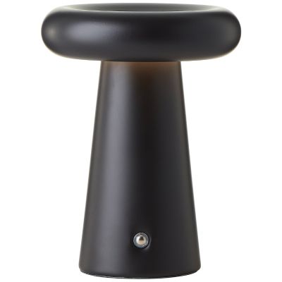 Lampă de masă exterior reîncărcabilă neagră modernă, Stig, 3W, LED 3000K, IP44, dimmabil în 3 trepte