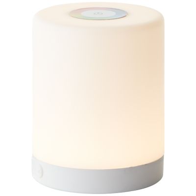 Lampă de masă copii albă modernă, Maezon, 1W, LED RGBW, IP44, cu întrerupător tactil
