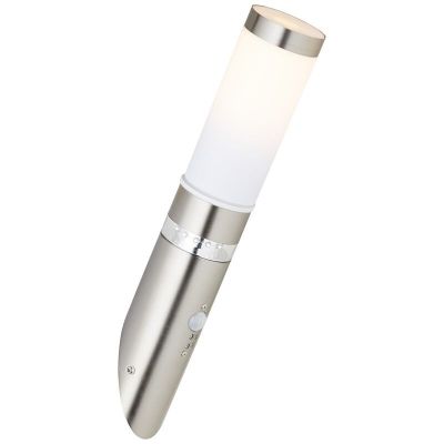 Aplică exterior cu senzor de mișcare crom din plastic, Sage, 4W, LED 3000K, IP44