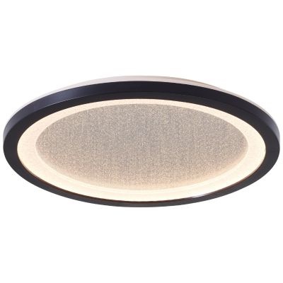 Panou LED plafonier negru modern, Yamal, 16W, LED 3000K