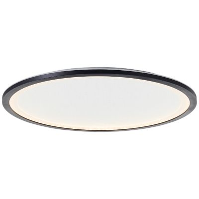 Panou LED plafonier negru modern, Yamal, 36W, LED reglabil de la alb cald la alb rece, con telecomando