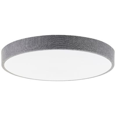 Lampă de tavan gri rustică, Soeraya, 36W, LED reglabil de la alb cald la alb rece, con telecomando