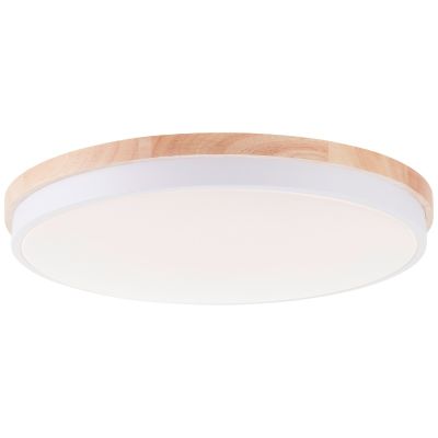 Plafonieră dim lemn modernă, Marloes, 36W, LED white switch, con telecomando