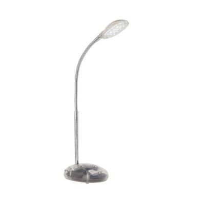 Lampă de birou transparentă din plastic, Marenthe, 2W, LED 6000K, con întrerupător