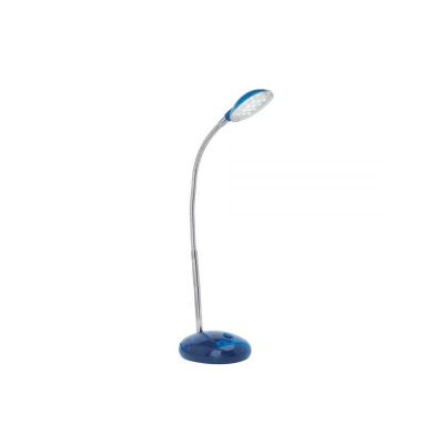 Lampă de birou albastră din plastic, Marenthe, 2W, LED 6000K, con întrerupător