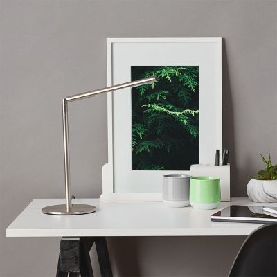 Lampă de birou crom design, Krisje, 6W, LED 6400K, con întrerupător