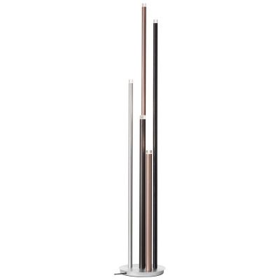 Lampadar argintiu modern, Olivia, 4W, LED 3000K, con întrerupător
