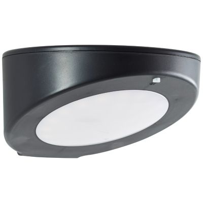 Aplică solară exterior neagră modernă, Winesh, 3W, LED 4000K, IP44