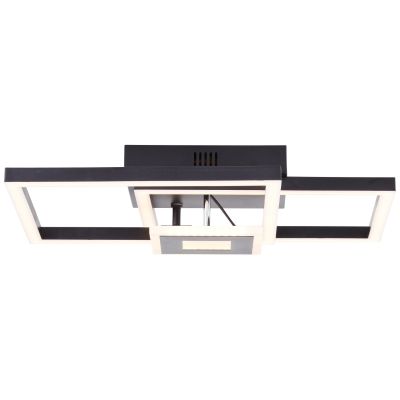Plafonieră neagră design, Volkert, 22W, LED 3000K