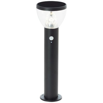 Stâlp iluminat solar negru modern, Saar, 3W, LED 3000K, IP44