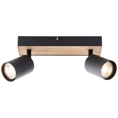 Spot LED de tavan negru modern, Leendert