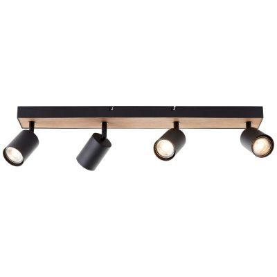Spot LED de tavan negru modern, Leendert