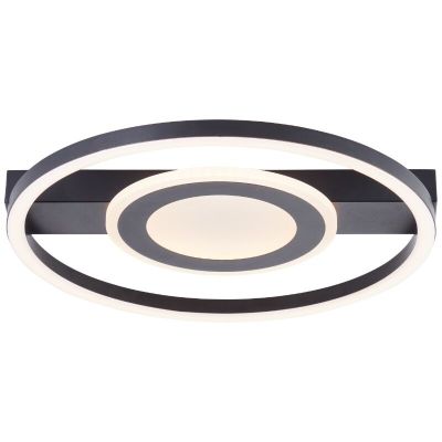 Lampă de tavan neagră design, Konrad, 20W, LED 3000K