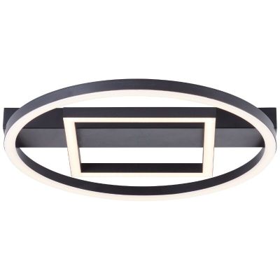 Lampă de tavan neagră design, Konrad, 20W, LED 3000K