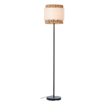 Lampadar maro rustic, Vibeke, con întrerupător