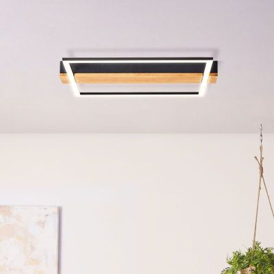 Lampă de tavan neagră modernă, Fannie, 24W, LED 3000K