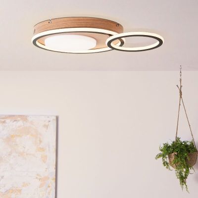 Lampă de tavan neagră modernă, Georgios, 48W, LED 3000K