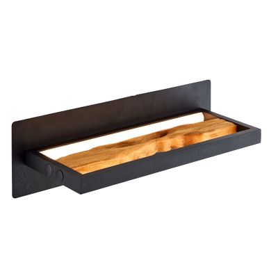 Aplică de perete maro rustică, Raynor, 9,5W, LED 3000K