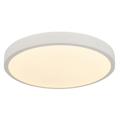 Lampă de tavan albă modernă, Asude, 60W, LED reglabil de la alb cald la alb rece, con telecomando