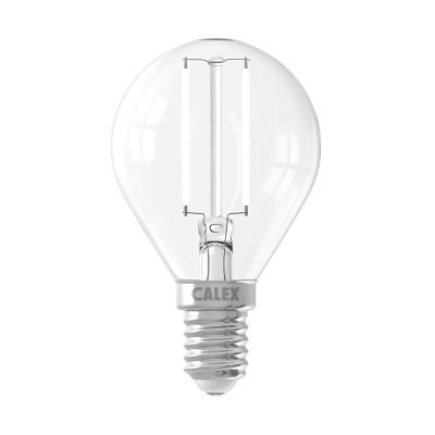 Lampă sferică LED Calex E14, 2W, 2700K