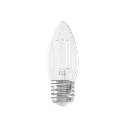 Lampă lumânare LED Calex E27 cu intensitate reglabilă, 4.5W, 2700K