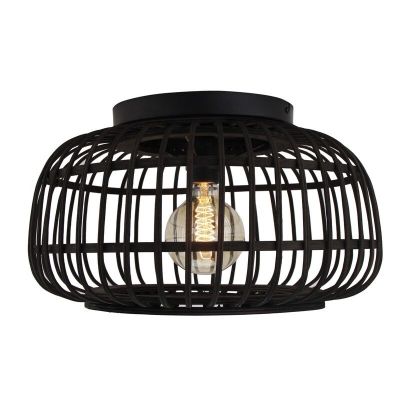 Lampă de tavan neagră rustică, Cherine