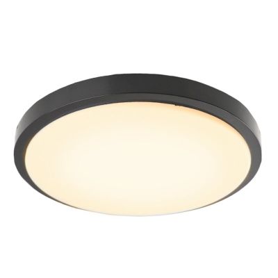 Lampă de tavan neagră modernă, Kos, 22W, LED 3000K