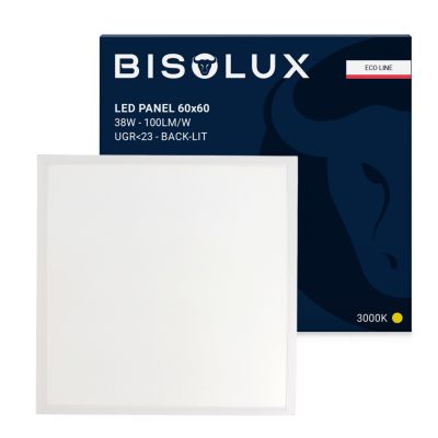 Panou LED 60x60 cm - 38W - 3000K - Iluminat din spate