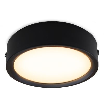 Plafonieră neagră din aluminiu, Aletta, 5W, LED 3000K