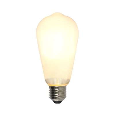Lampă LED Edison E27 Olucia cu intensitate reglabilă, ST58, 5W, sticlă albă, 2700k