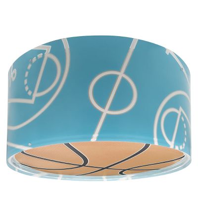 Plafonieră copii albastră din plastic, Basketball